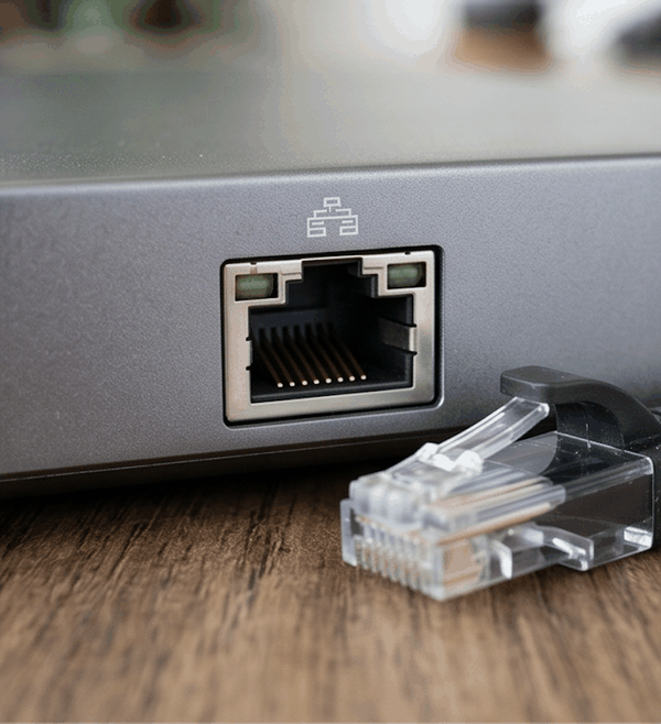 Ethernet cable and port Ethernet cable and port