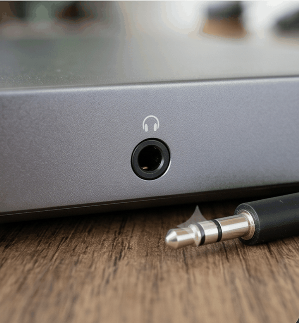 Audio port (TTRS) and cable Audio port (TTRS) and cable